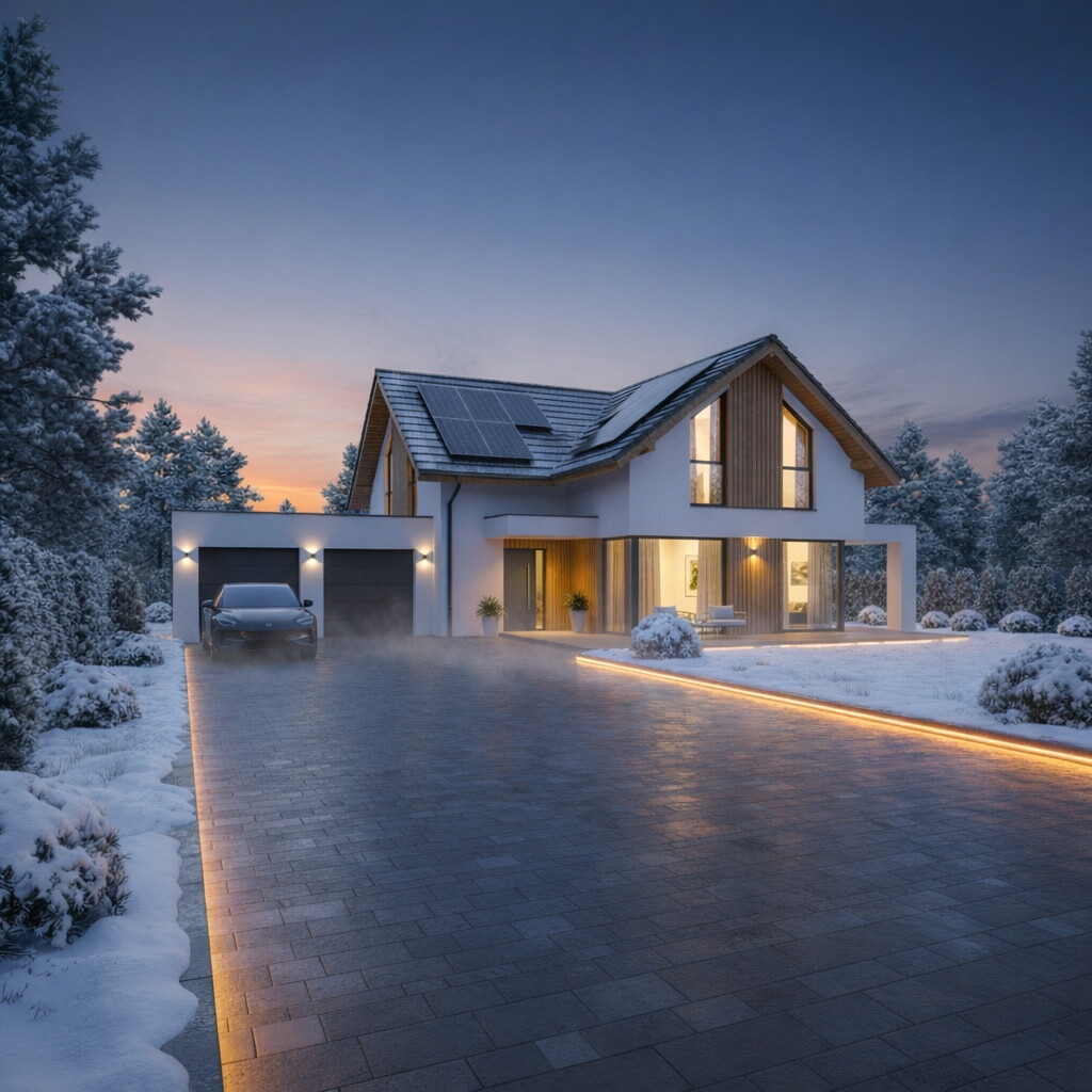 Ogrzewany wjazd do garażu w mieście – ThermoGrid